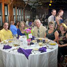 Wedding reception group table photograph