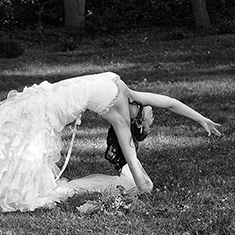 Bride posing