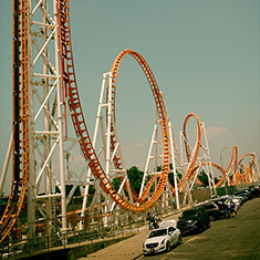 Coney Island New York City Thunderbolt Roller Coaster