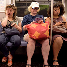 New York City4 passengers on the subway